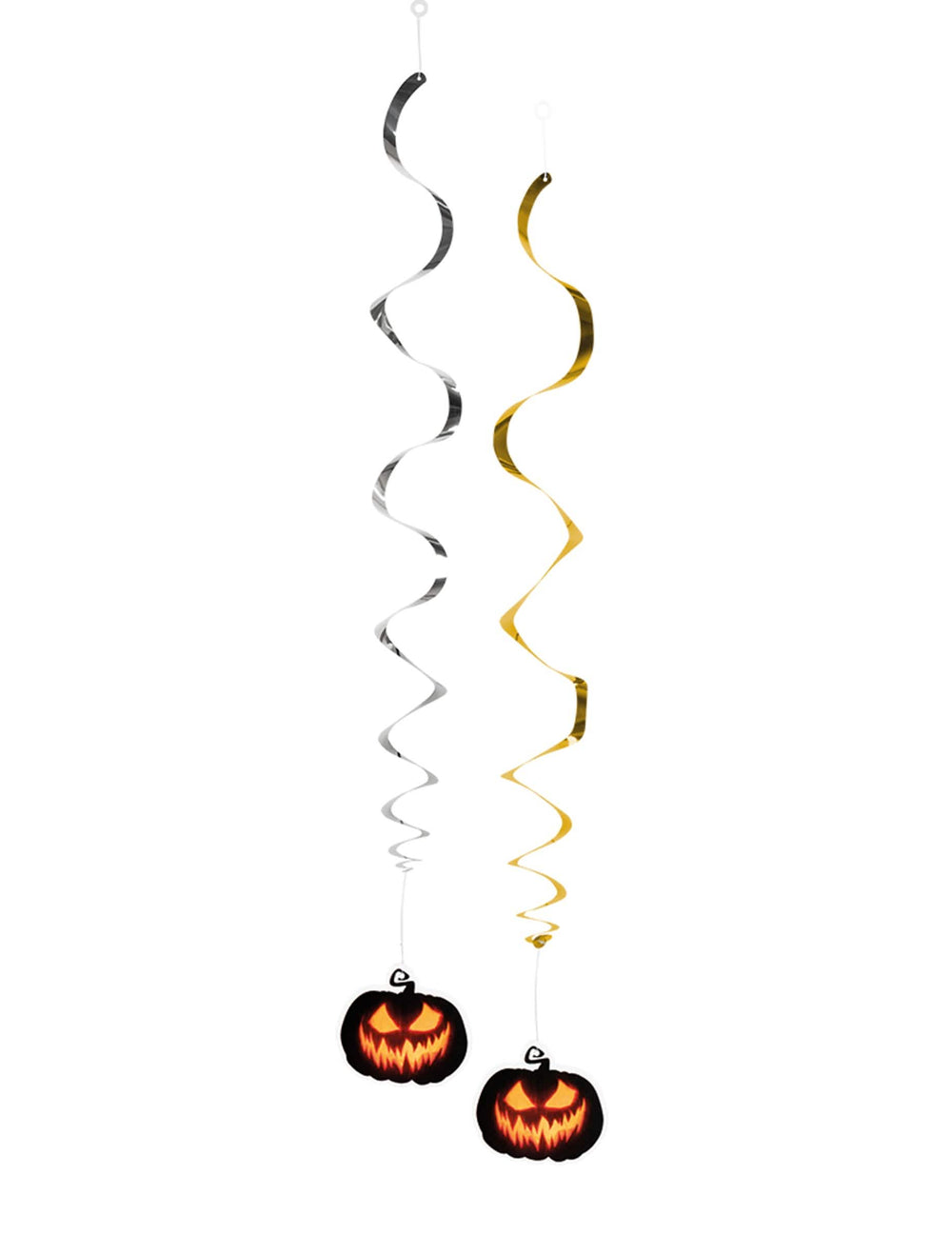 Viseće dekoracije zastrašujuće bundeve za halloween zlatna i srebrna
