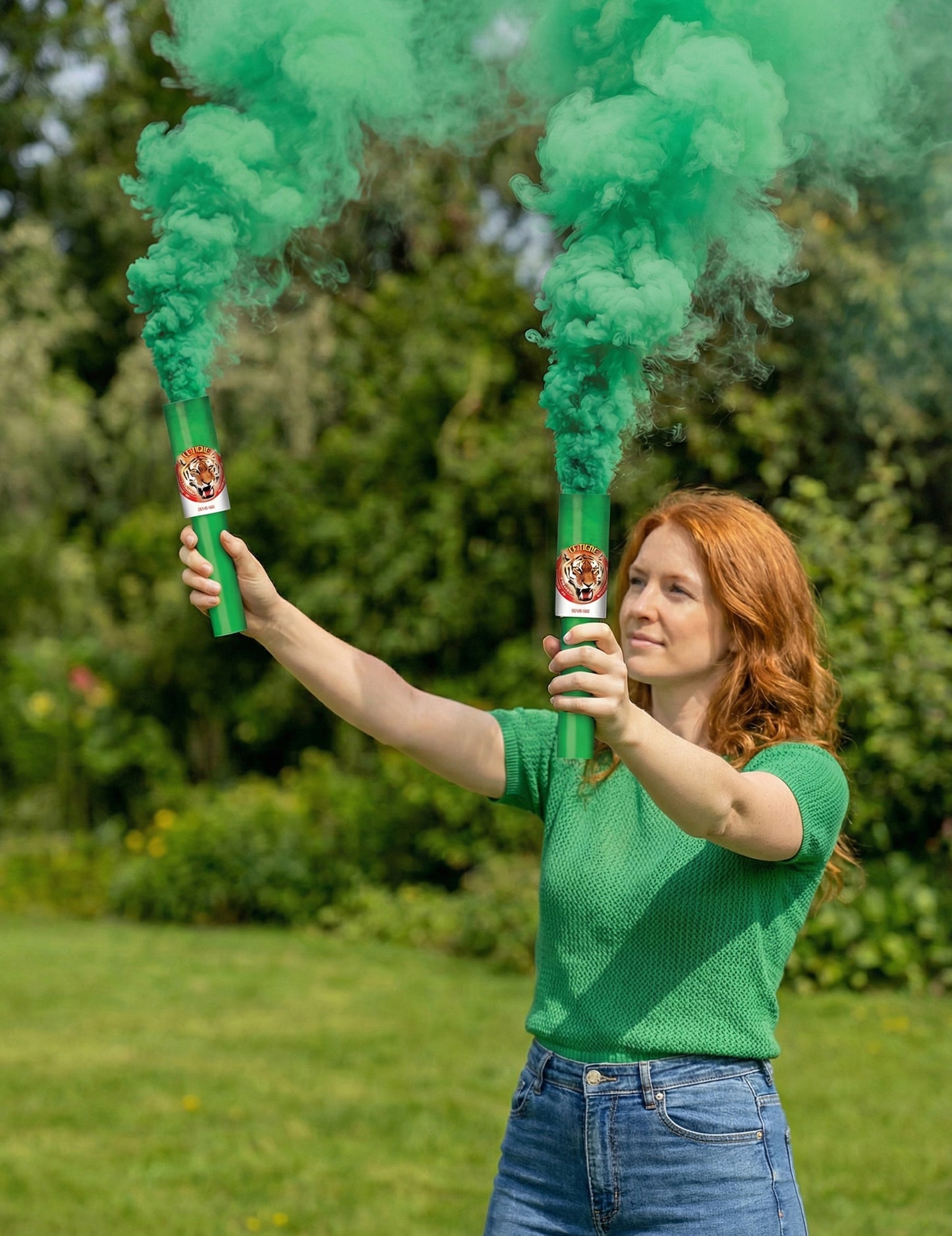 2 zelene ručne dimne bombe, 45 sekundi