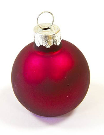 2 crvene božićne kugle s mjestima za poklone 4 cm s prstenom s imenom