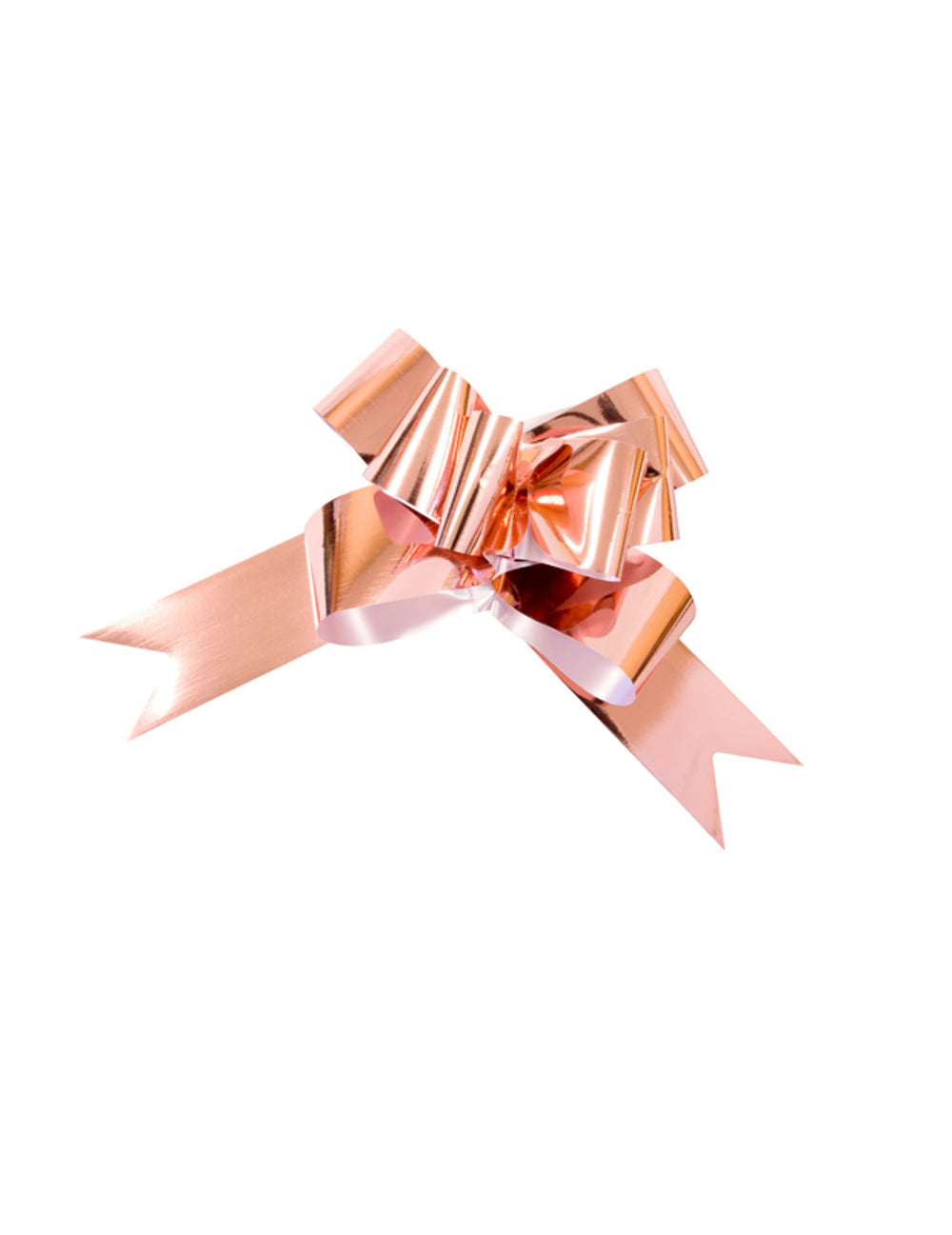 Nœud à tirer pour cadeaux rose gold métallisé
