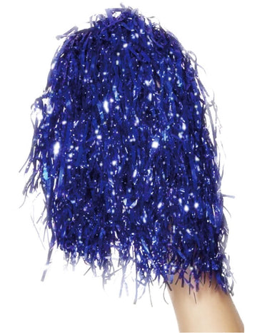 2 metalna plava pompoma