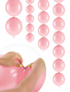 Ballons à relier rose pastel pour fête rose pastel