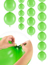 Ballons à relier pour décoration de fête vert clair