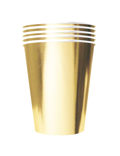 Gobelets américains carton recyclable pour fête or