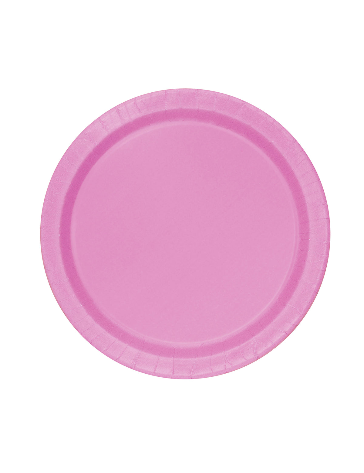 Assiettes rondes en carton roses