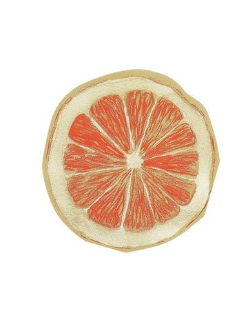 20 papirnatih salveta za koktele s narančastom citrusnom tematikom, 24x24 cm, u obliku kriške