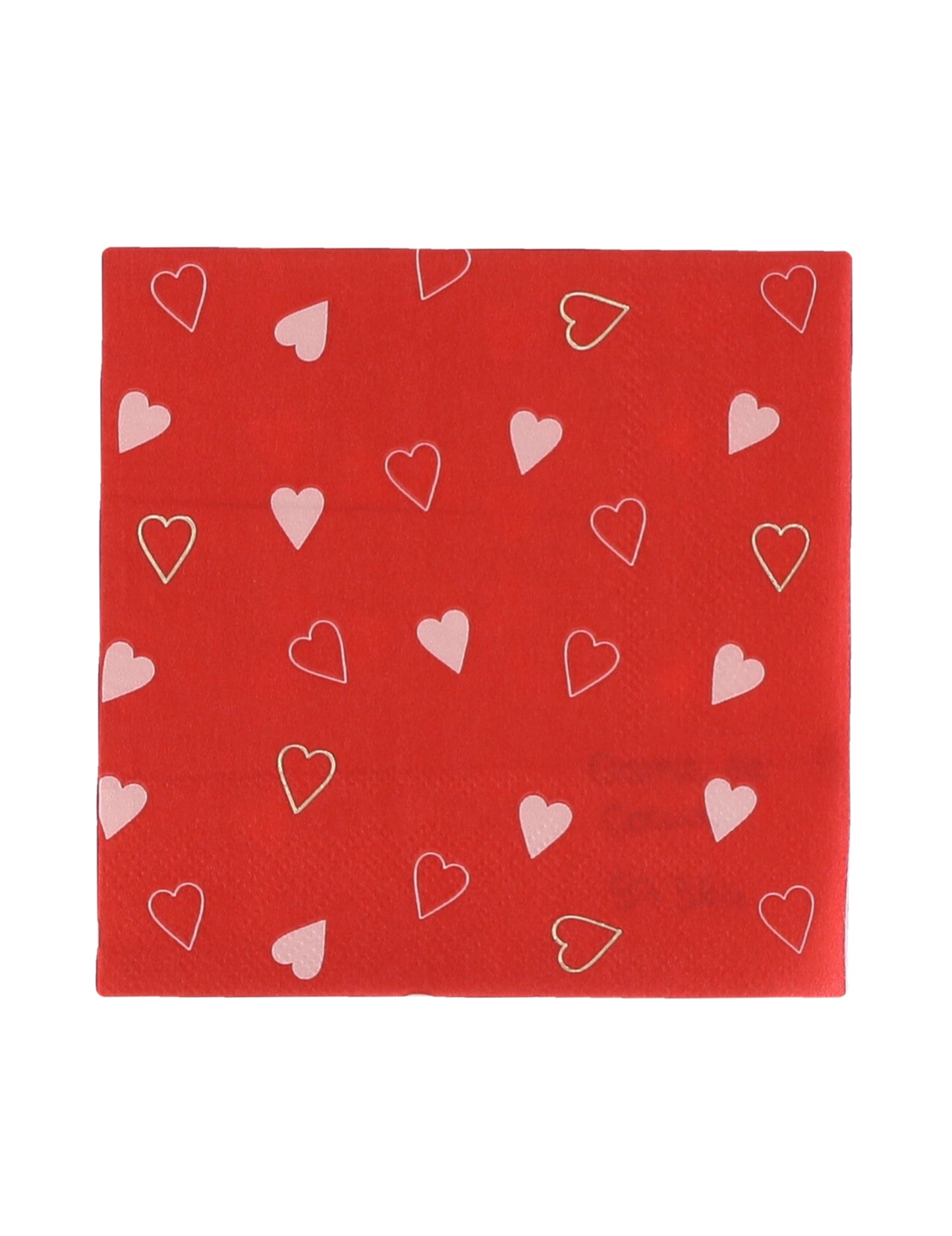 20 Petites serviettes en papier Dame de cœur 24 x 24 cm