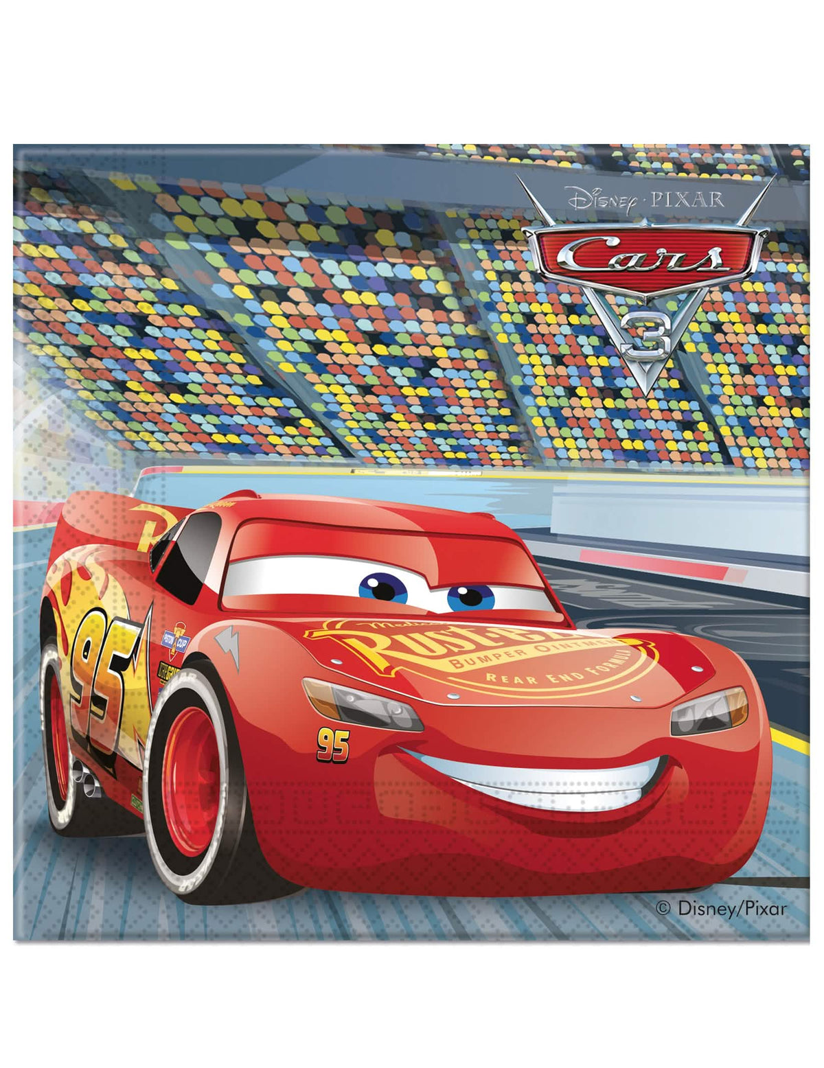 papirnati ubrusi Flash McQueen Cars 3 za dijete crvena