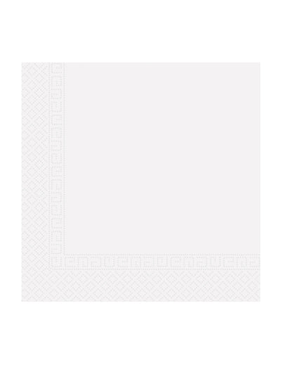 Serviettes en papier home compostable pour fête blanches