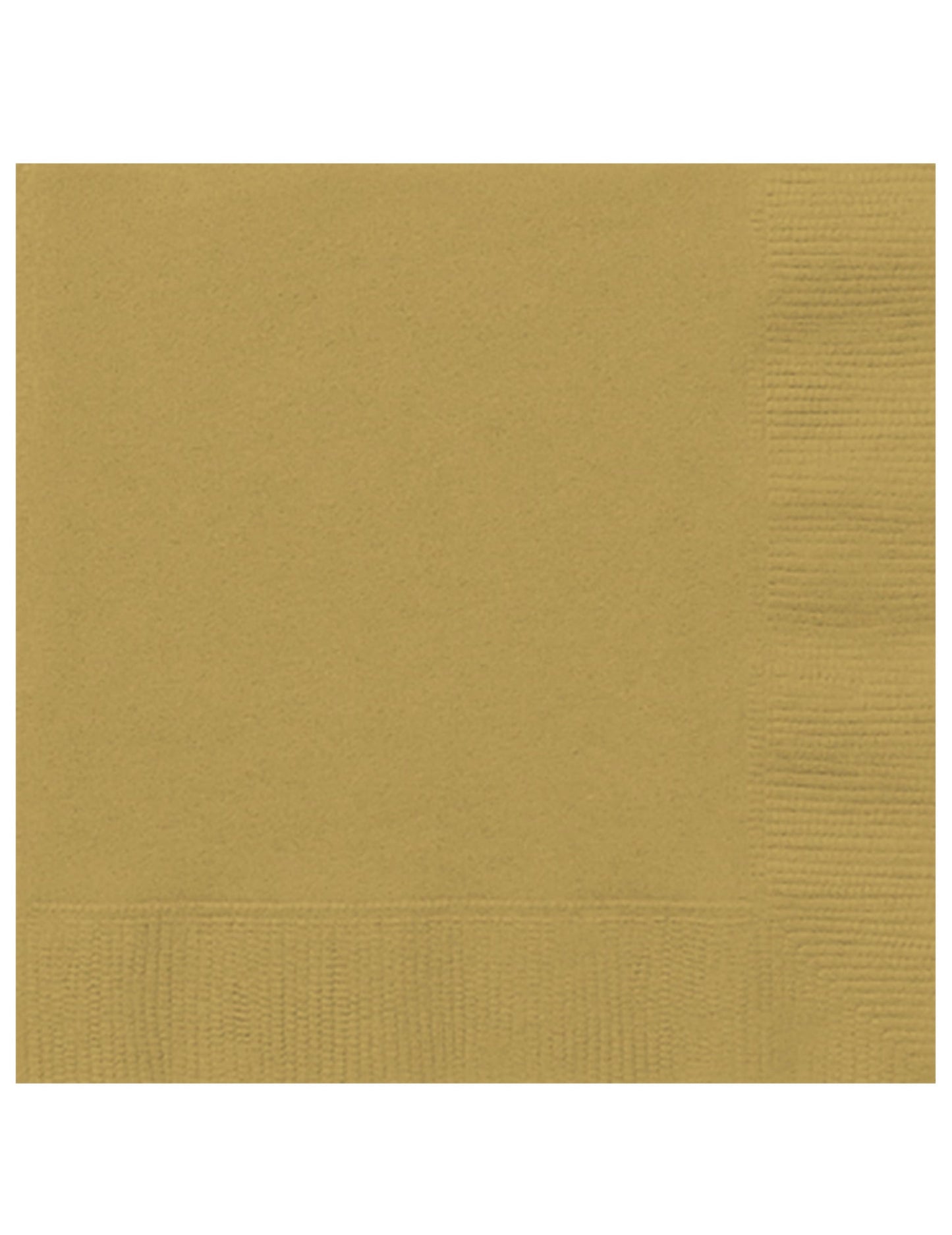 20 serviettes en papier festives dorées