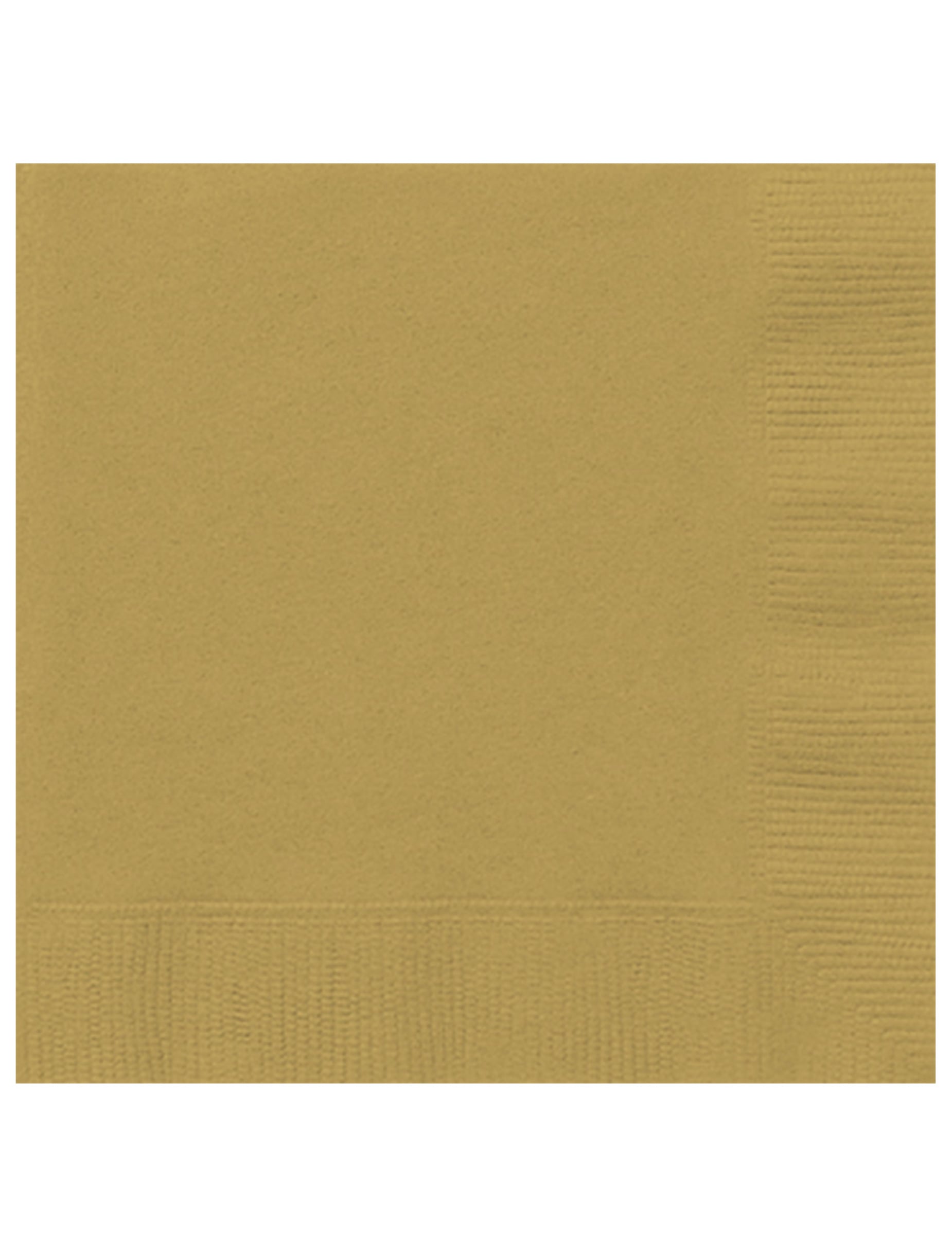 20 serviettes en papier festives dorées