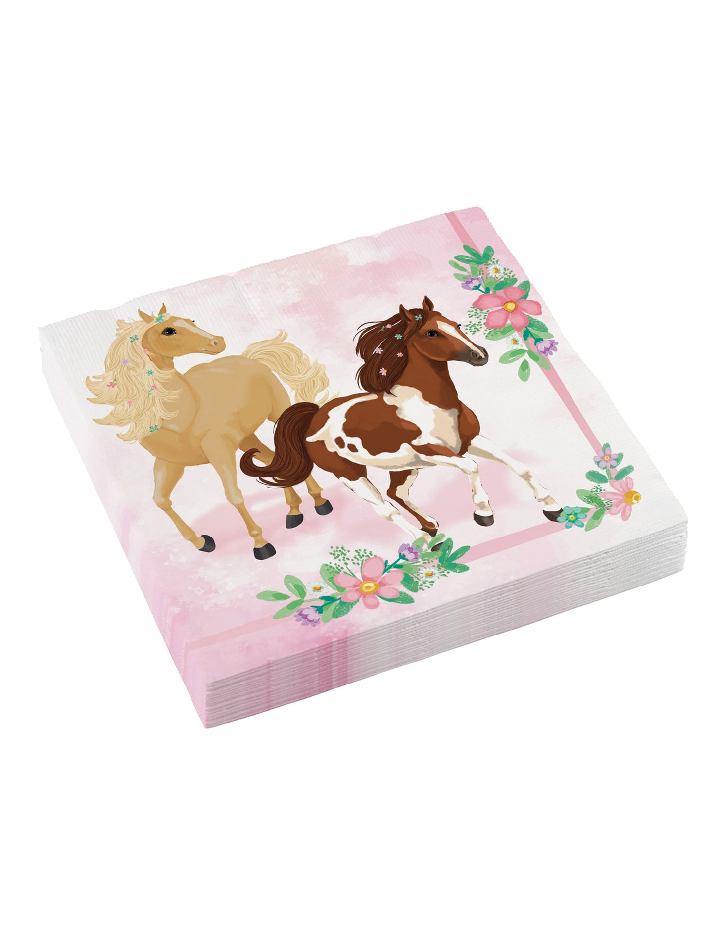 20 papirnatih salveta s motivom lijepog konja 33 x 33 cm cvjetni ukras 