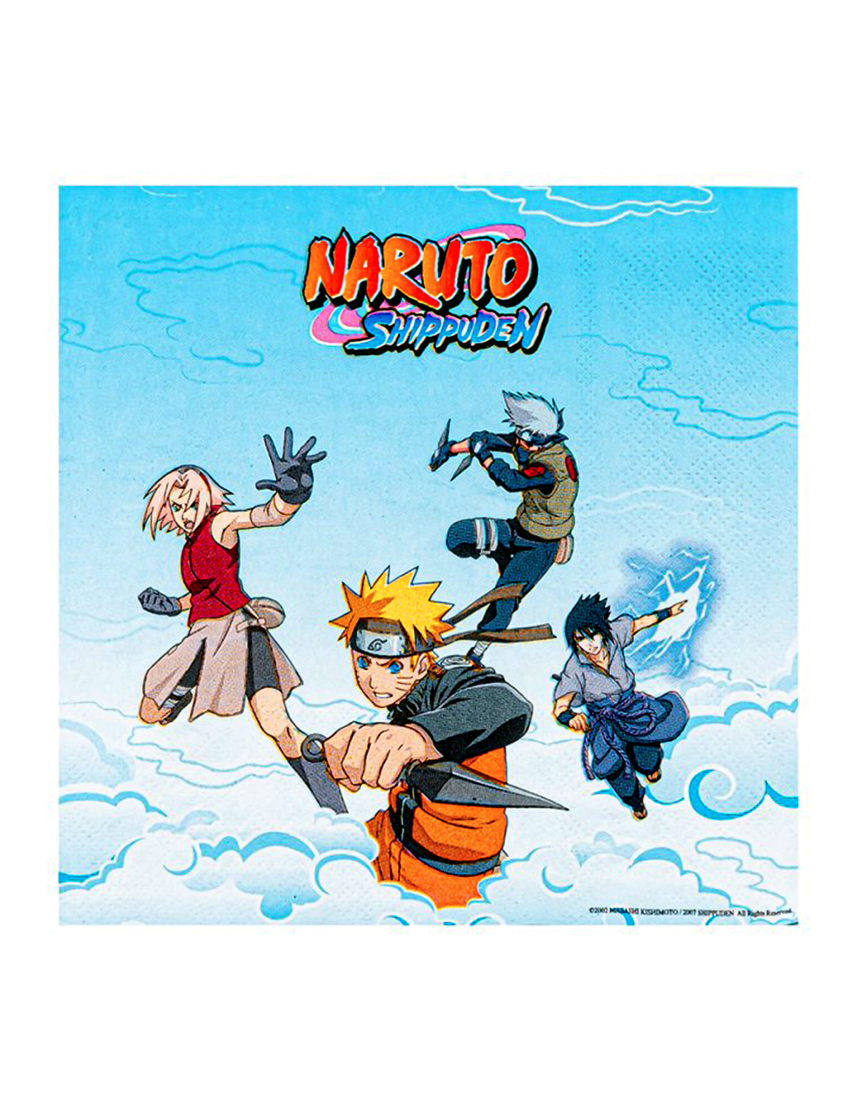 20 papirnatih salveta Naruto Shippuden™ 33 x 33 cm
