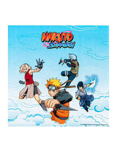 20 papirnatih salveta Naruto Shippuden™ 33 x 33 cm