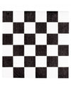 Serviettes en papier damier pour fête noir et blanc