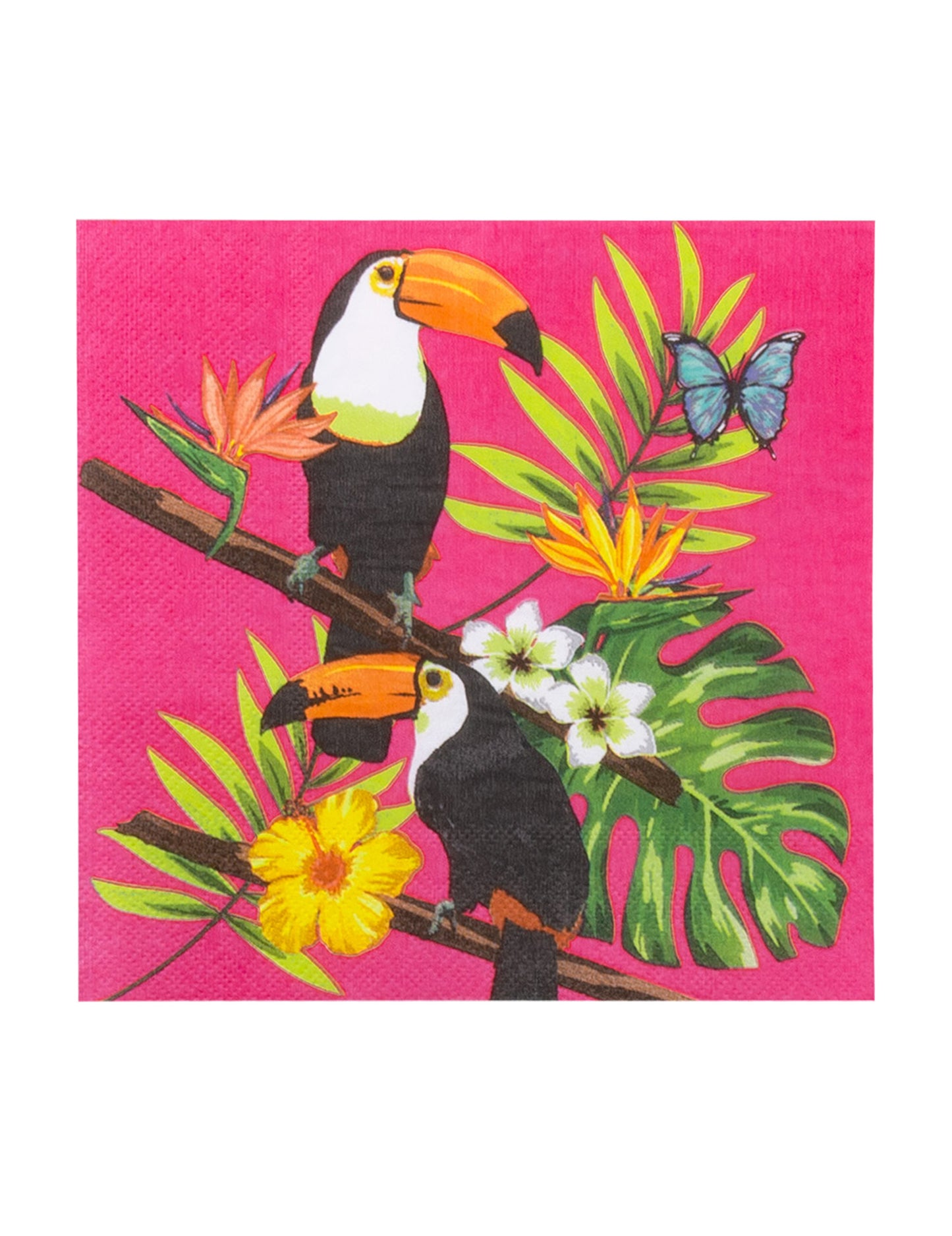 20 Toucan Fuchsia papirnati ručnici 33 x 33 cm