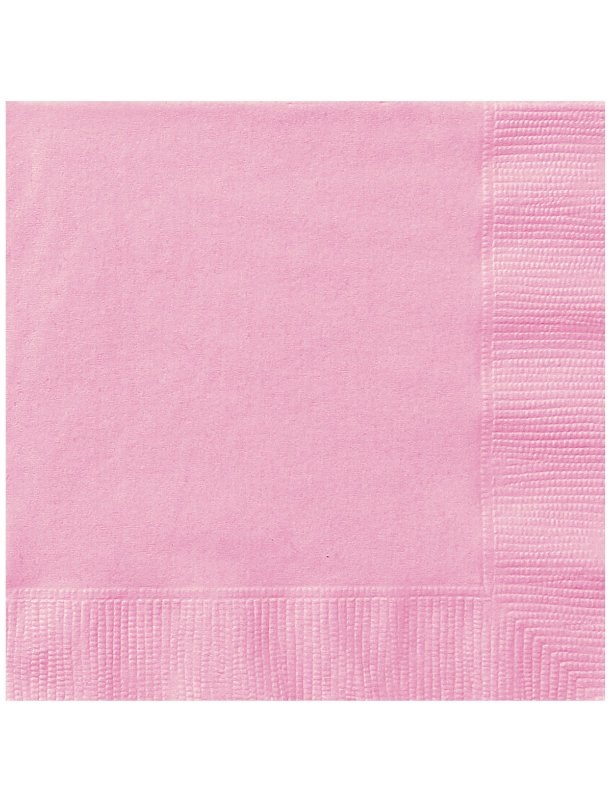 Serviettes en papier unies pour fête rose clair effet pastel