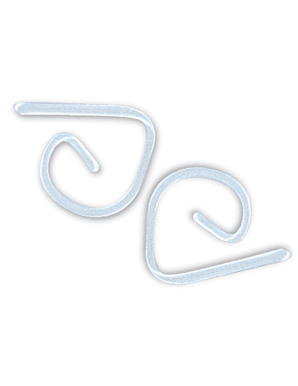 24 prozirne plastične kopče za stolnjak 5 x 5 cm
