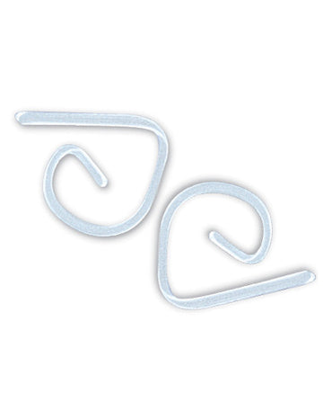 24 prozirne plastične kopče za stolnjak 5 x 5 cm