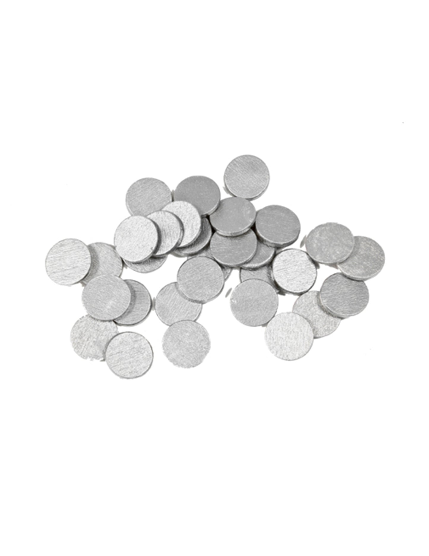 Confettis de table ronds pour décoration de fête argent