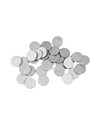 Confettis de table ronds pour décoration de fête argent