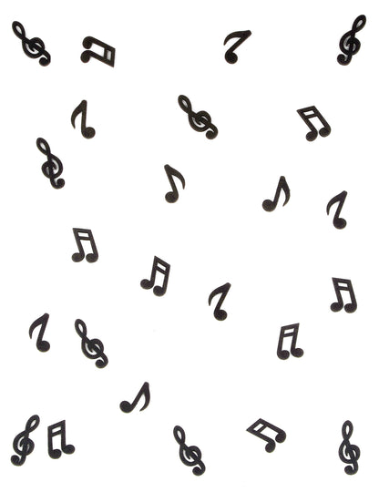 24 crne drvene glazbene note konfeti za stol 