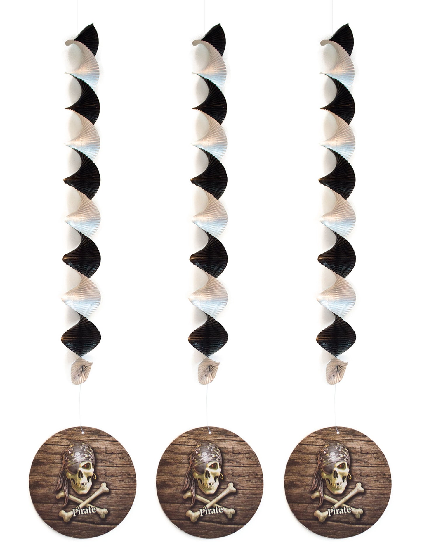 3 Viseće ukrase Pirate 81 cm