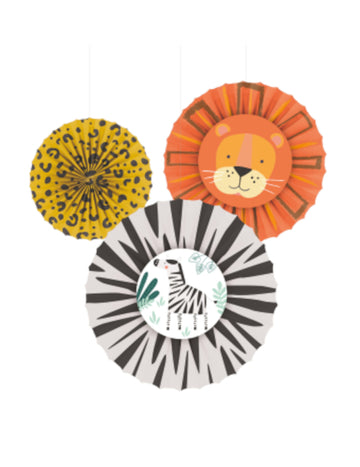 3 Nabavite viseće ukrase Wild Safari od 18 do 38 cm papir
