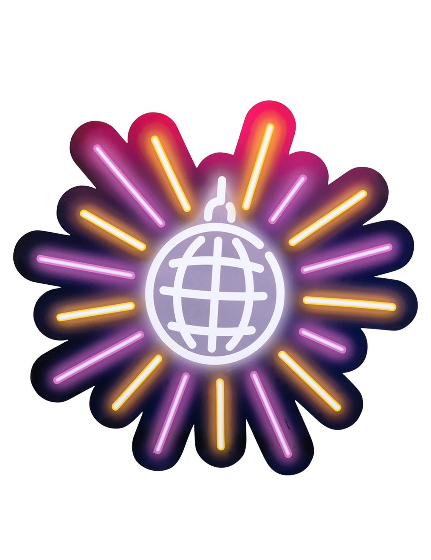 3 décorations en carton disco fever 29 x 30 cm patin et boule