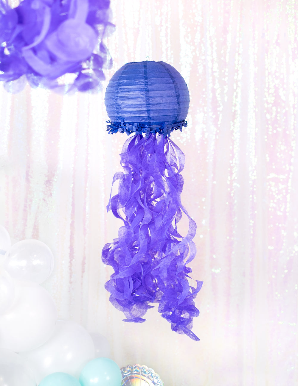 Lanterne violette des lanternes en papier méduses rêves de sirène