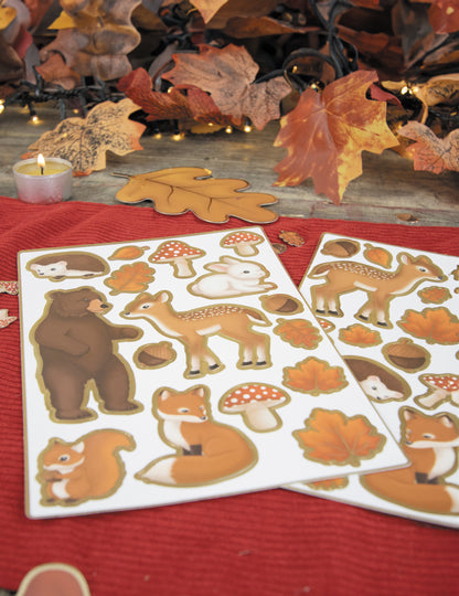 35 naljepnica sa šumskim životinjama - Šumski ukras