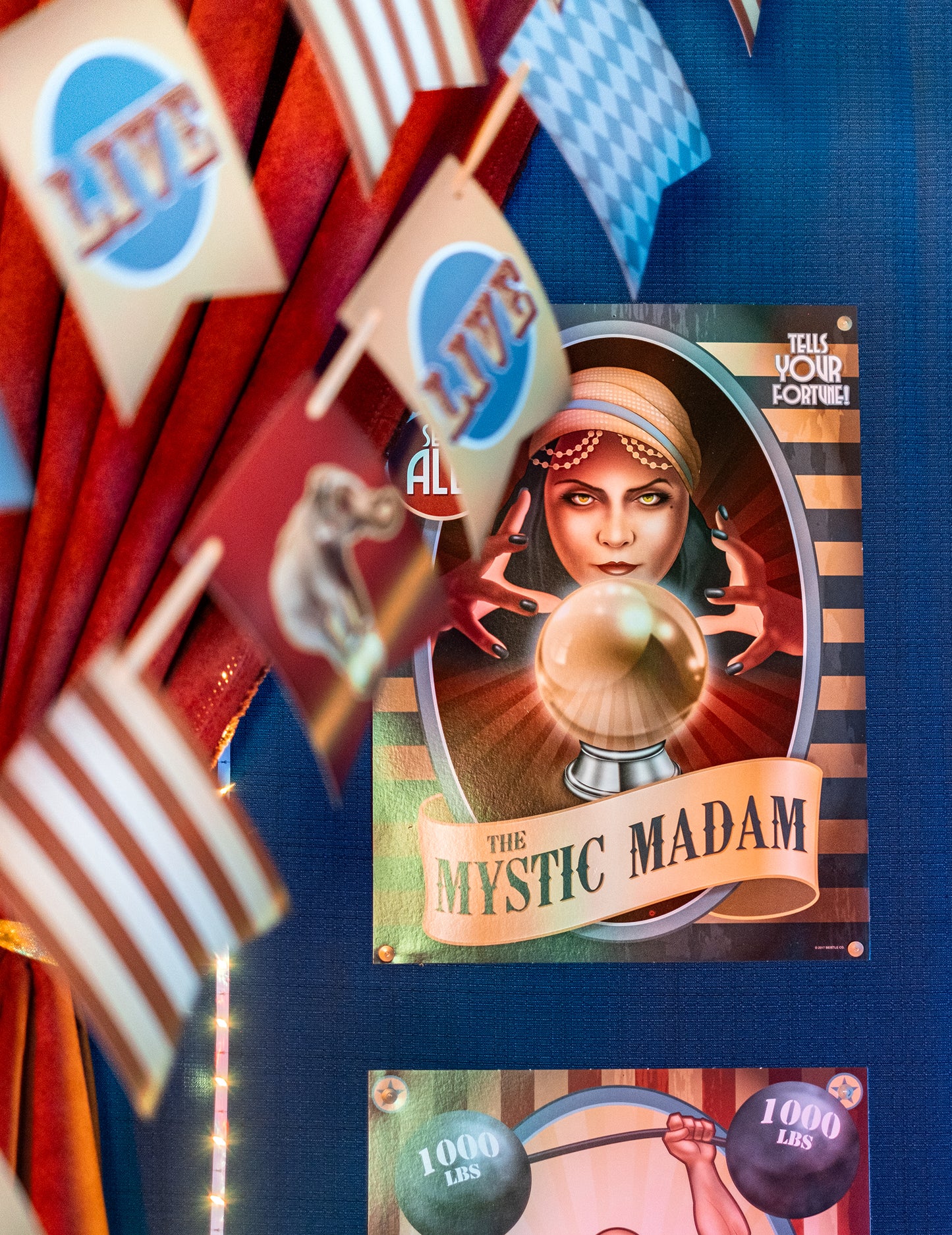 4 Vintage cirkuski plakati 38 cm