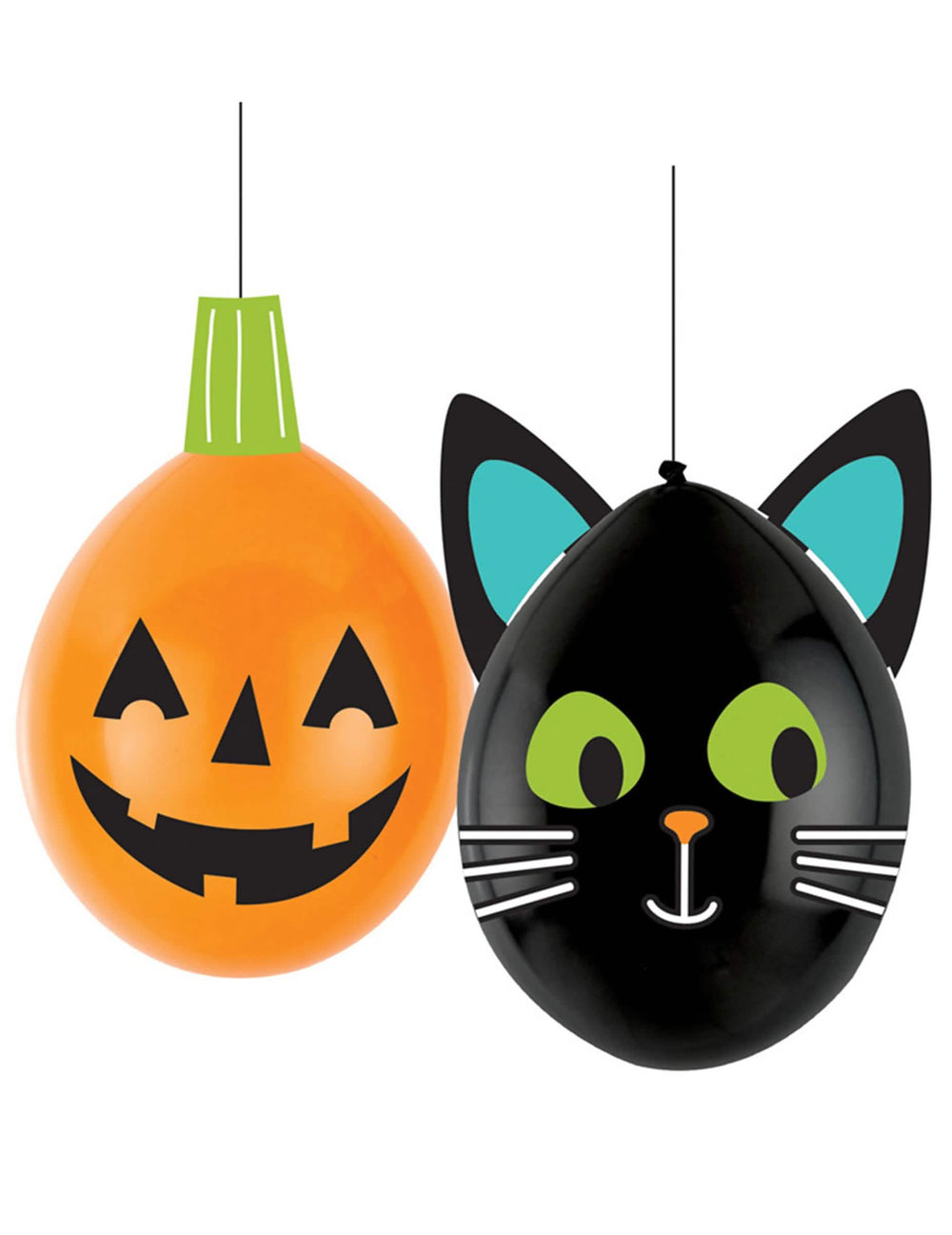 baloni lateks DIY halloween Friends za zabavu narančasta i crna motiv bundeva i mačke