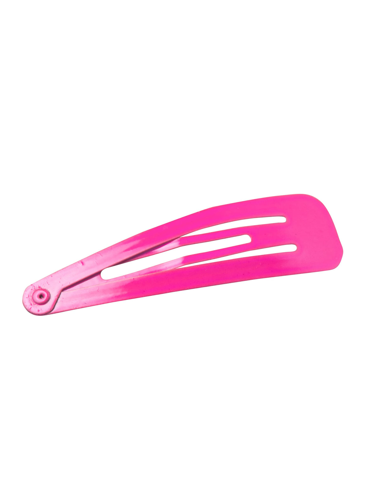 Gros plan sur la barrette rose des 4 Barrettes à cheveux colorées pour femme