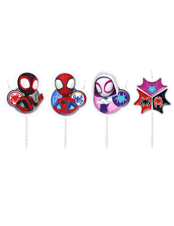 4 Spidey i prijatelji rođendanske svijeće