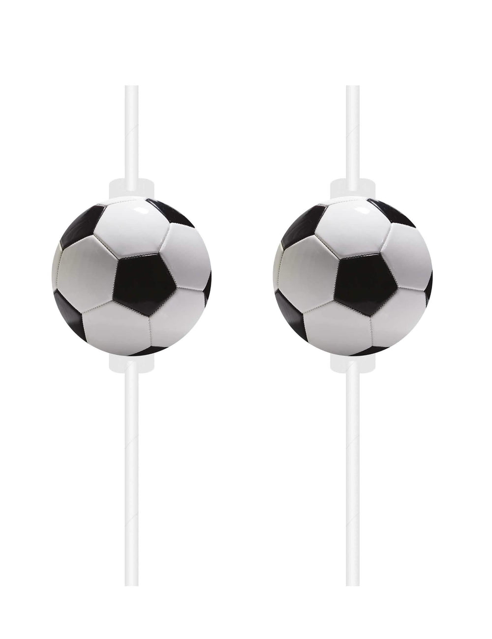 4 slamke od kartona football party za zabavu crno i bijelo s loptom