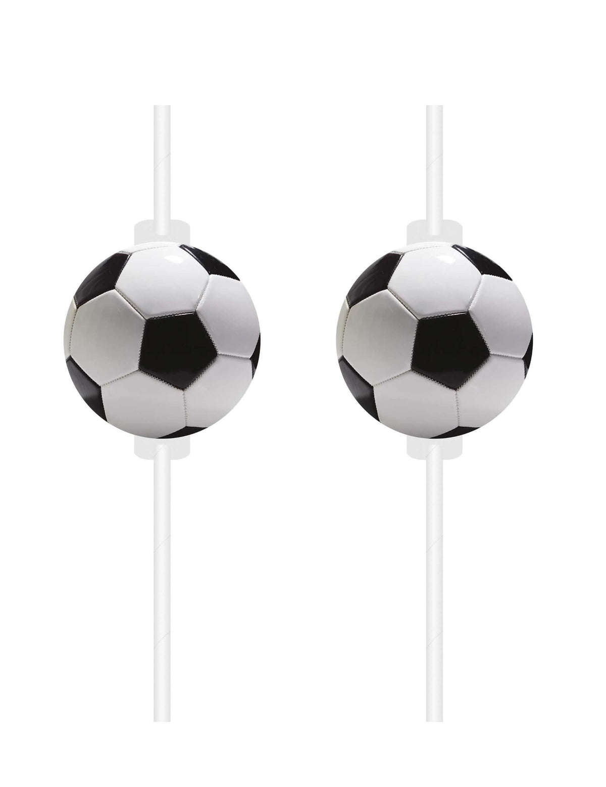 4 slamke od kartona football party za zabavu crno i bijelo s loptom