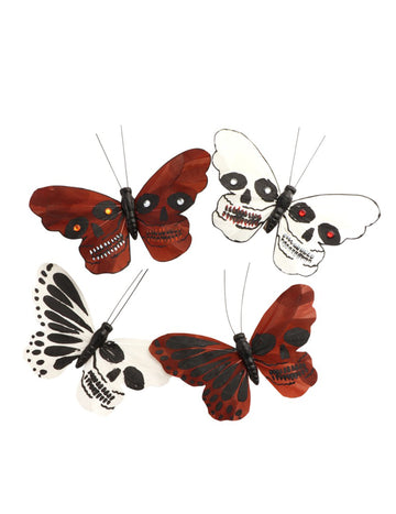 4 leptiri lubanje 13 x 10 cm