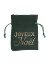 4 sachets Noël Étincelant vert sapin 7,5 x 10 cm