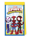 4 sacs cadeaux Spidey et ses amis pour enfant bleus et jaunes