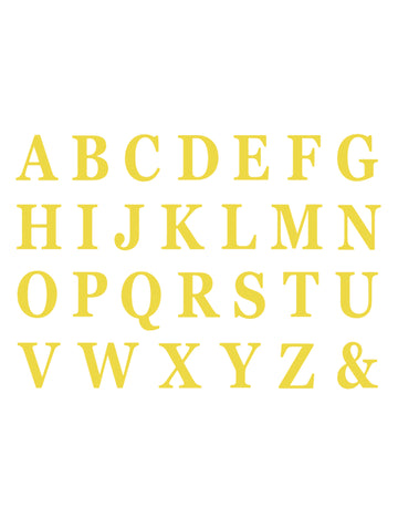 48 zlatnih samoljepljivih slova 13,5 cm za balone u kockicama