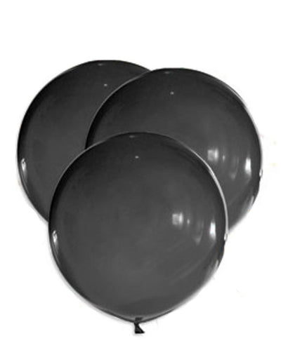 Ballons géants en latex noirs