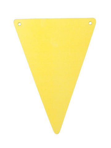 5 žutih DIY kartonskih zastavica 