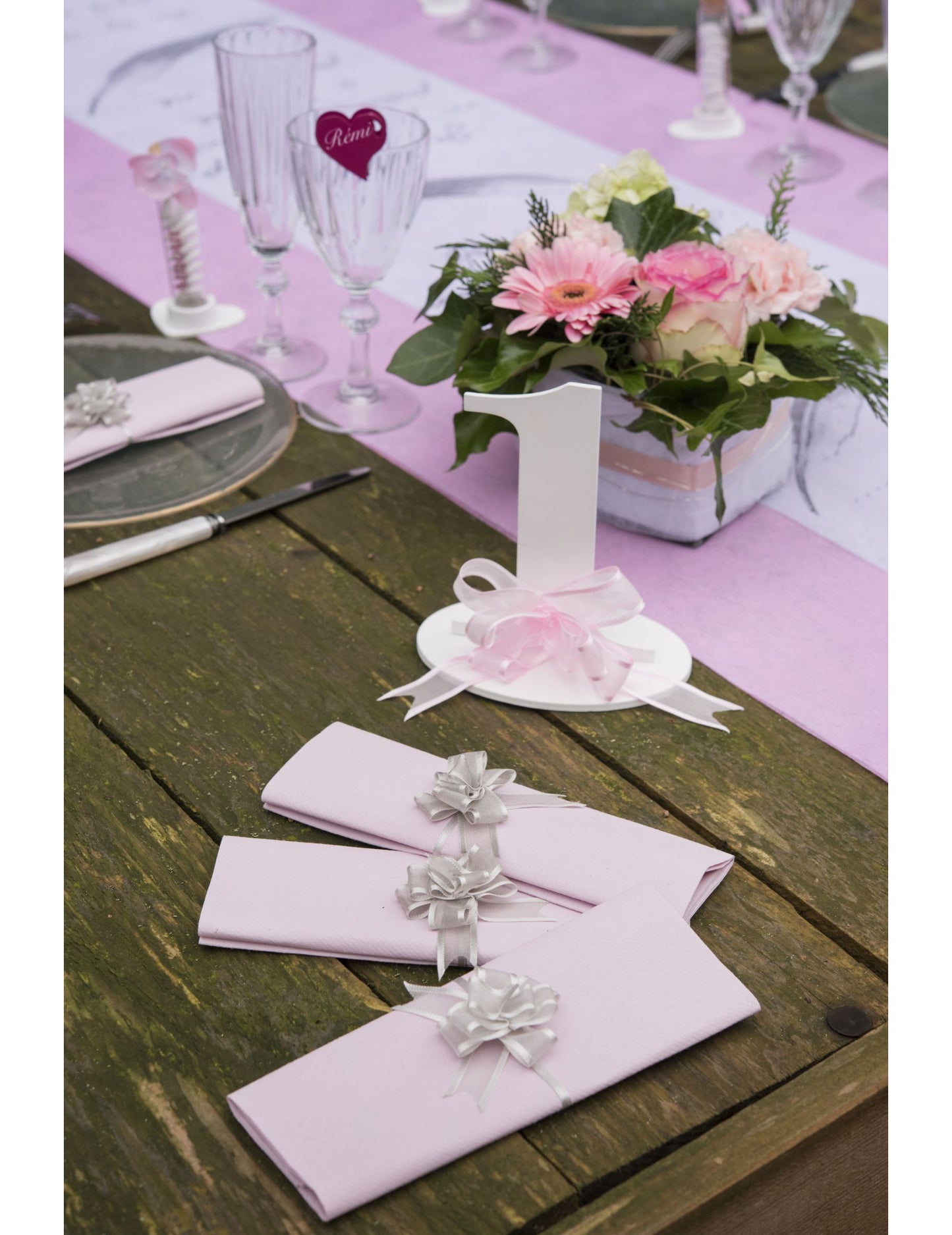 5 mini organskih čvorova ružičasta 16 mm