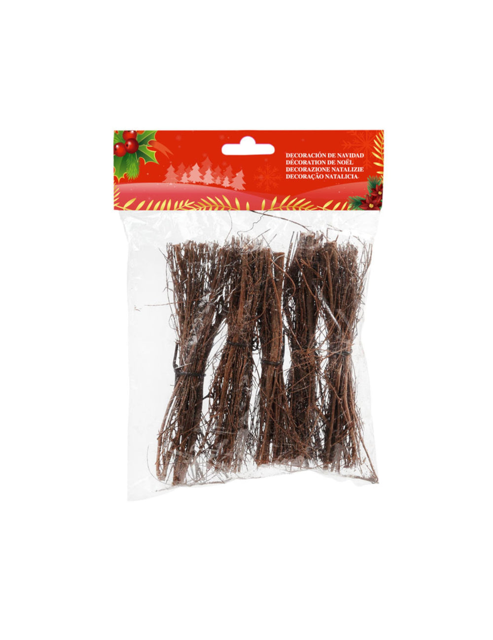 Petits fagots de bois pour crèche marron lot de 5