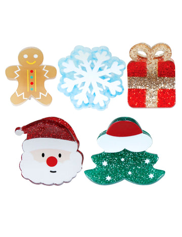 5 svjetlucavih božićnih kopči za kosu