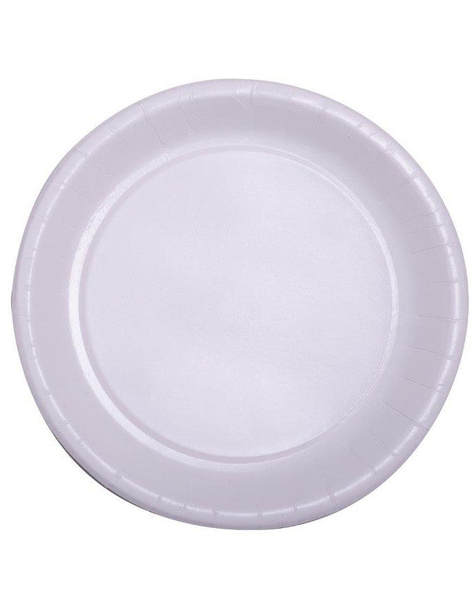 Assiettes en carton pour fête blanc lot de 50