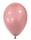 50 Ballons métallisés pour fête rose gold