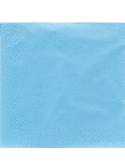 Serviettes en papier pour fête bleu ciel