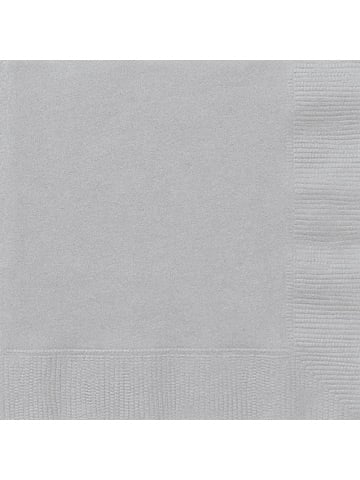 50 sivih papirnatih salveta 33 x 33 cm srebrno siva 